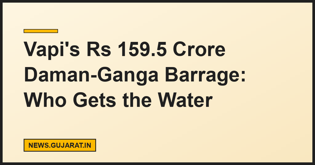 Vapi's Rs 159.5 Crore Daman-Ganga Barrage: Who Gets the Water